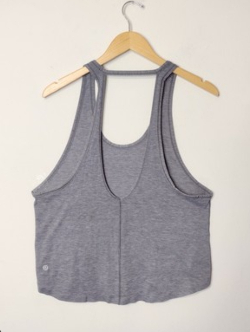 Lululemon Intended Tank Women’s 6/8 Heathered Midnight Navy Racerback Open Back